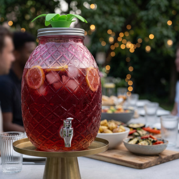 Cookinglife Drankdispenser Ananas - Rød 4.5 Liter