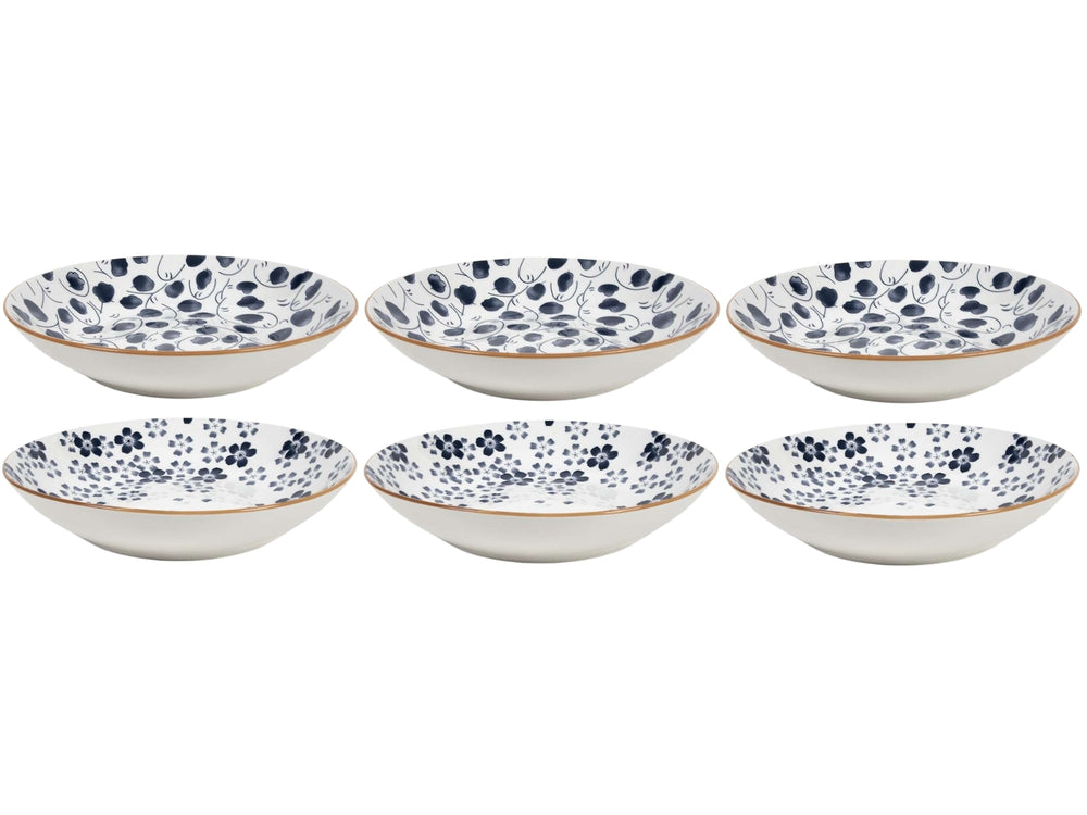 Cookinglife Dybe Tallerkener / Pastatallerkener Fleuris ø 20 cm - 6 stk.