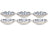 Cookinglife Dybe Tallerkener / Pastatallerkener Fleuris ø 20 cm - 6 stk.