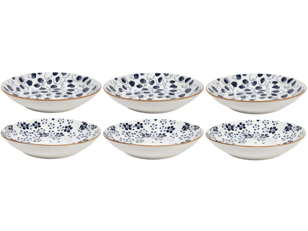 Cookinglife Dybe Tallerkener / Pastatallerkener Fleuris ø 20 cm - 6 stk.