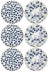 Cookinglife Dinerborde Fleuris ø 27 cm - 6 stk.