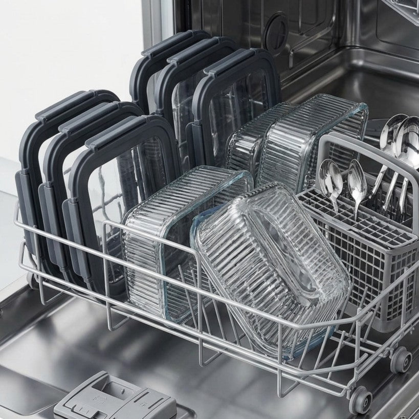 Cookinglife Glas Opbevaringsbokse Boro Lines 1.5 Liter - 2 Stykker