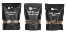 Cookinglife Grill Røgetræ Startsæt - BBQ smagsmix - Æble, Whisky-eg & Kirsebær Chunks