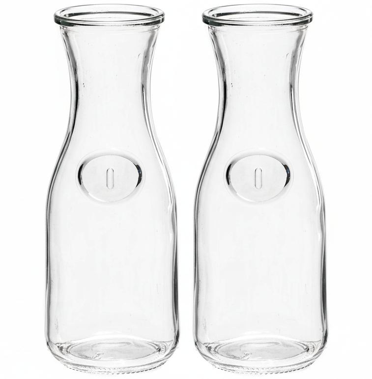 Cookinglife Karaf / Vandkaraf / Sænkekande - 1 Liter - 2 Stykker