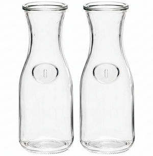 Cookinglife Karaf / Vandkaraf / Sænkekande - 1 Liter - 2 Stykker