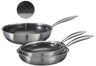 Cookinglife Pannenset HexaCook - Hybride Pan 3-delig - Wokpan ø 28 cm + Koekenpan ø 24 & 28 cm - NON STICK - geschikt voor alle warmtebronnen - keramische anti-aanbaklaag