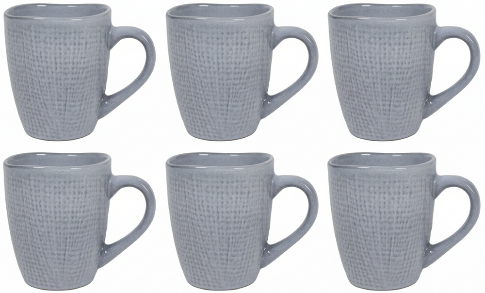 Cookinglife Kaffeekopper Linen Grå 340 ml – 6 stk.