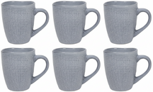 Cookinglife Kaffeekopper Linen Grå 340 ml – 6 stk.