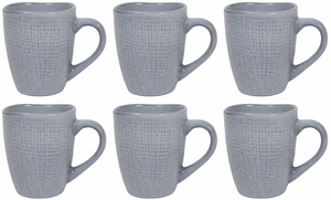 Cookinglife Kaffeekopper Linen Grå 340 ml – 6 stk.