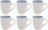 Cookinglife Kaffeekopper Nola Blå 330 ml – 6 stk.