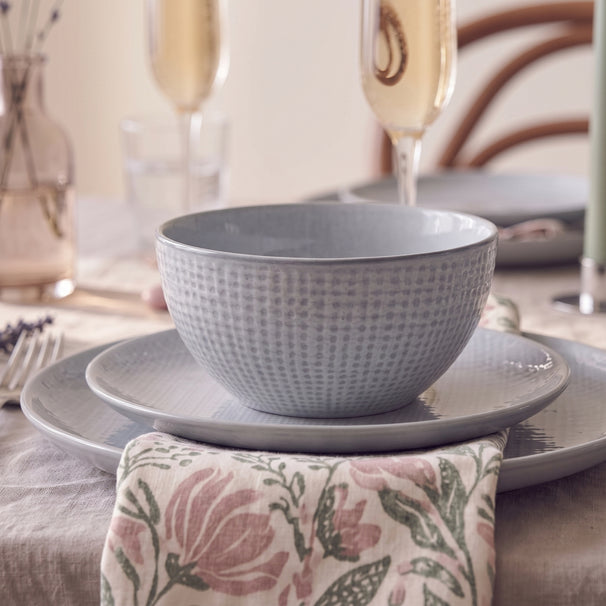 Cookinglife Suppeskåle / Skåle Linen Grå ø 15 cm – 6 stk.
