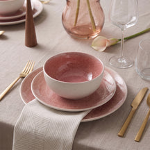 Cookinglife Dinerborde Nola Pink ø 27 cm – 6 stk.