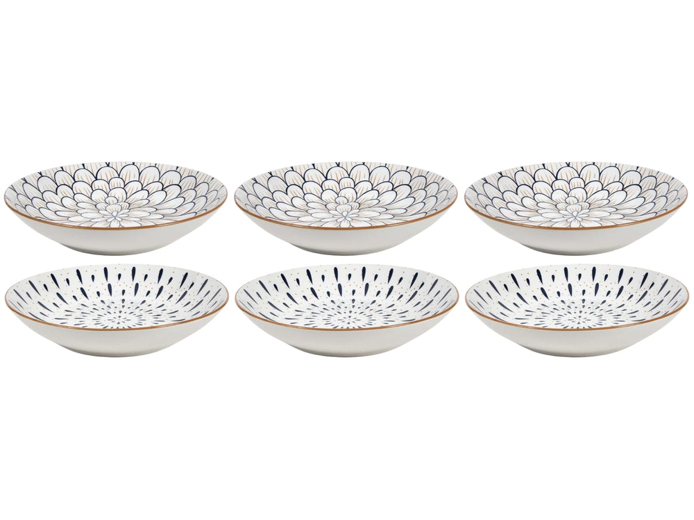Cookinglife Dybe Tallerkener / Pastatallerkener Noria ø 20 cm - 6 stk.
