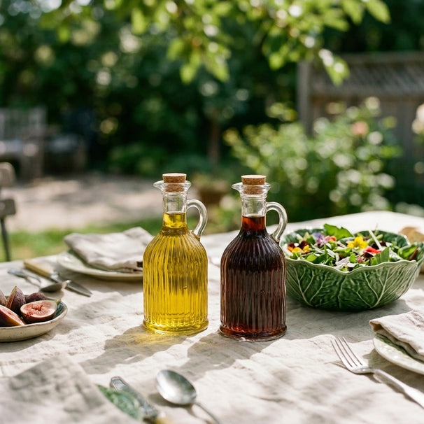 Cookinglife Olie- og Edikssæt Lines - Glas - 350 ml - 2 stk.