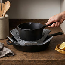 Cookinglife Pannenbeskyttere Grå ø 37,5 cm - 2 stk.