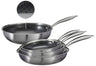 Cookinglife Pandesæt HexaCook Hybride Pande 4-delt - Wok ø 28 cm + Stegepande ø 20, 24 & 28 cm - NON STICK - egnet til alle varmekilder - keramisk non-stick belægning