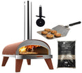 Cookinglife Pizzaovn Startpakke Håndlavet - Med 10 kg Eg Pellets, Pizzaspade & Pizzaskærer