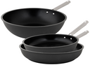 Cookinglife Pannenset ProForge 3-delig - Wokpan ø 28 cm + Koekenpan ø 24 & 28 cm - geschikt voor alle warmtebronnen - keramische anti-aanbaklaag