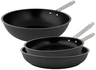 Cookinglife Pannenset ProForge 3-delig - Wokpan ø 28 cm + Koekenpan ø 24 & 28 cm - geschikt voor alle warmtebronnen - keramische anti-aanbaklaag