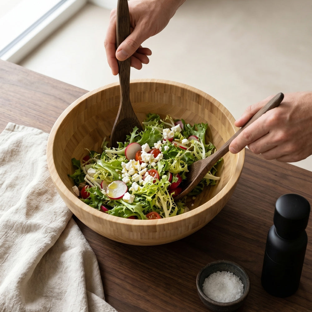 Cookinglife Saladeskål - Bamboe - ø 28 cm