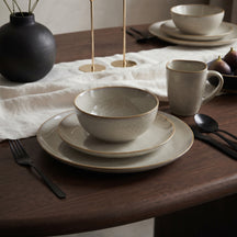 Cookinglife Morgenmadstallerkener / Desserttallerkener Linen Beige ø 21 cm – 6 stk.