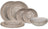 Cookinglife Serviesset Baia Bruin 12-delig / 4 personer - 4 middagstallerkener, 4 morgenmadstallerkener og 4 dybe tallerkener