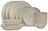 Cookinglife Servicesæt Linen Beige 18-delt / 6 personer - 6 middagstallerkener, 6 morgenmadstallerkener og 6 skåle