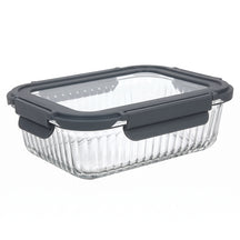 Cookinglife Glas Opbevaringsbokse Lines 1 Liter + 1.5 Liter - 2 Stykker