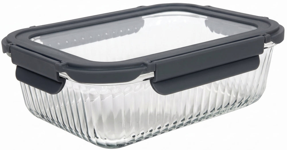 Cookinglife Glas Opbevaringsbokse Boro Lines 1.5 Liter - 2 Stykker