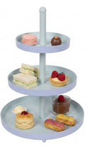 Cookinglife Etagere Metaal - Blå / Mint - ø 15, 20 & 25 cm - 3-lags - 35 cm høj