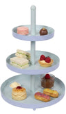 Cookinglife Etagere Metaal - Blå / Mint - ø 15, 20 & 25 cm - 3-lags - 35 cm høj