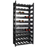 Vinstativ Stapelbar Sort - Plast - 60 flasker - 10 stk.
