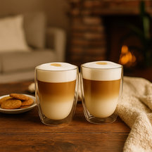 Cookinglife Dubbelwandige Latte Macchiato glas 380 ml - 2 stk.