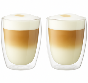 Cookinglife Dubbelwandige Latte Macchiato glas 380 ml - 2 stk.