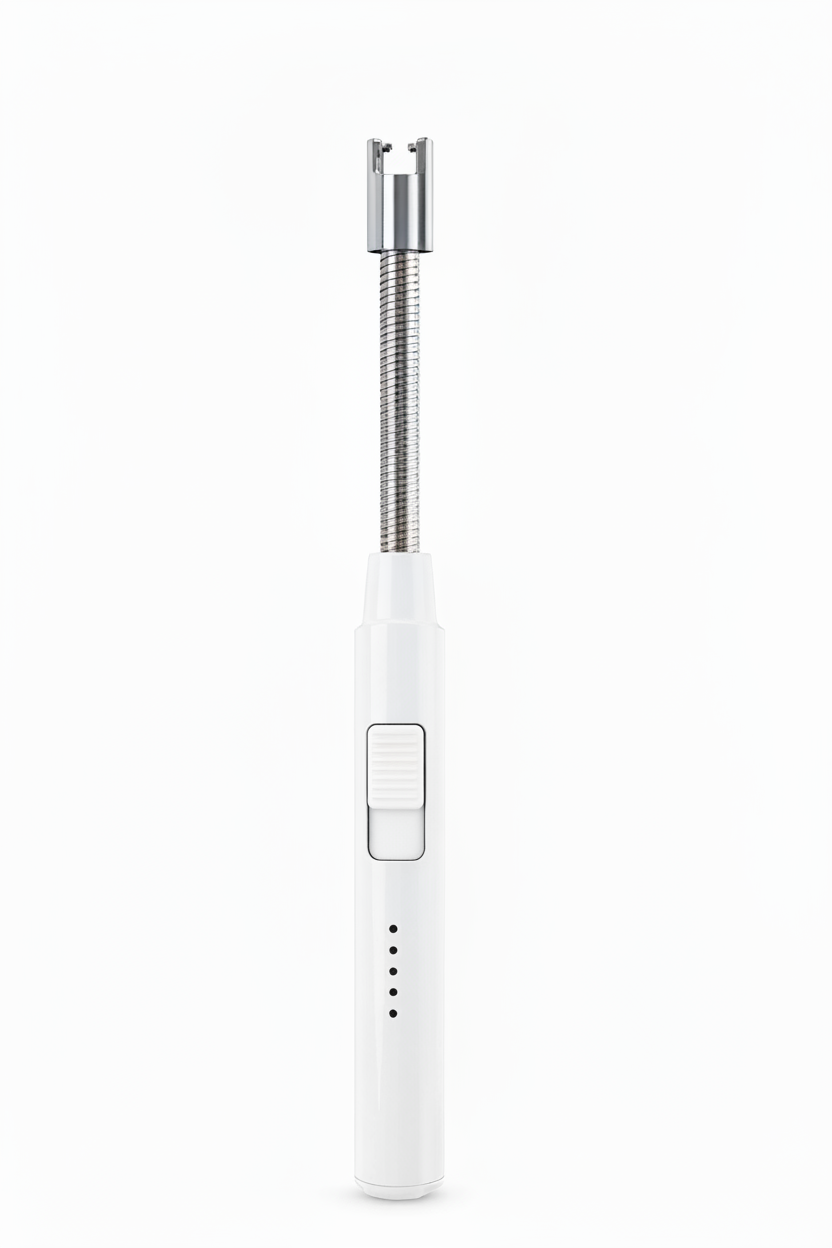 Cookinglife Elektriske Lighter - Bøjelig Lighter - USB genopladelig - Sort/Hvid