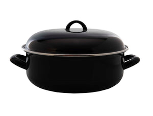 Cookinglife Braadpan med deksel - Emaille - Cooking - ø 22 cm / 2 Liter - geëmailleerde anti-aanbaklaag