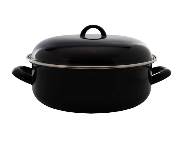 Cookinglife Braadpan med deksel - Emaille - Cooking - ø 22 cm / 2 Liter - geëmailleerde anti-aanbaklaag