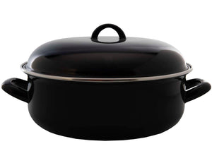Cookinglife Braadpan med deksel - Emaille - Cooking - ø 28 cm / 6 Liter - geëmailleerde anti-aanbaklaag