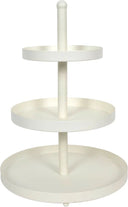 Cookinglife Etagère metal creme ø 15, 20 & 25 cm - 3-lags - 35 cm høj