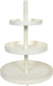 Cookinglife Etagère metal creme ø 15, 20 & 25 cm - 3-lags - 35 cm høj