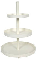 Cookinglife Etagère metal creme ø 20, 25 & 30 cm - 3-lags - 55 cm høj