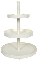 Cookinglife Etagère metal creme ø 20, 25 & 30 cm - 3-lags - 55 cm høj