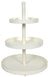 Cookinglife Etagère metal creme ø 20, 25 & 30 cm - 3-lags - 55 cm høj