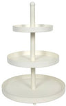Cookinglife Etagère metal creme ø 20, 25 & 30 cm - 3-lags - 55 cm høj