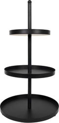 Cookinglife Etagère metal sort ø 20, 25 & 30 cm - 3-lags - 55 cm høj