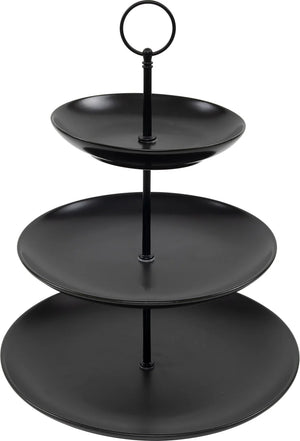 Cookinglife Etagère sort ø 16, 21 & 26 cm - 3-lags - 32 cm høj