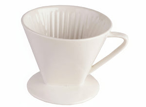 Cookinglife Koffiefilterholder Barista Porselein - Maat 4