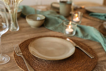 Cookinglife Serviesset Sabi Beige 18-delig / 6 personer - 6 middagstallerkener, 6 morgenmadstallerkener og 6 skåle