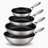 Cookinglife Pandesæt HexaCook Hybride Pande 4-delt - Wok ø 28 cm + Stegepande ø 20, 24 & 28 cm - NON STICK - egnet til alle varmekilder - keramisk non-stick belægning