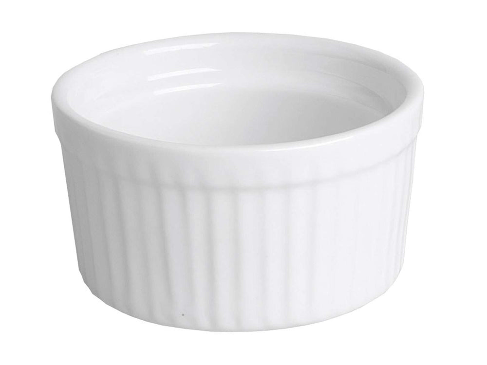 Cookinglife Ramekins / Soufflébakje / Creme Brulee Schaaltjes - Hvid ø 9 cm - 6 stk.